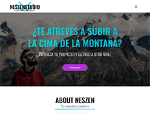 Tablet Screenshot of neszenstudio.com